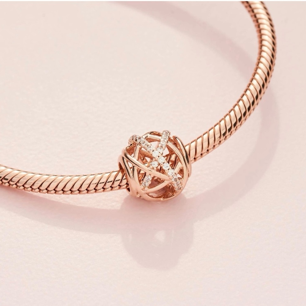 Pandora Rose Galaxy Openwork Charm with Clear Zirconia charm